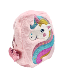 Unicorn Rugtasje Polly Pink Cadeau PAKKET + harthanger + armbandje + lipgloss