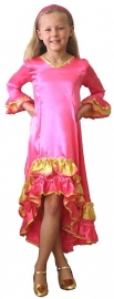 Prinsessenjurk Roze Shiny Goud