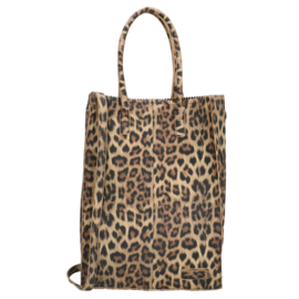 Zebra Tas Schoudertas Natural Bag Rosa XL - luipaard suede