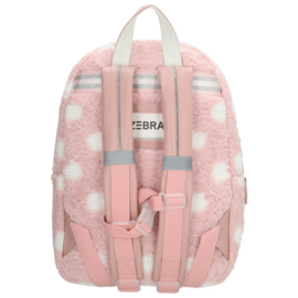Zebra Rugzak Luna Pink Dots - rugtas, schooltas, kinderrugzak + kadootje