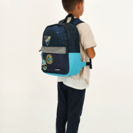 Zebra Rugzak Space Blue - rugtas + Dino Ei