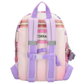 Zebra Rugzak Anna Strikjes - rugtas, schooltas, kinderrugzak + kadootje