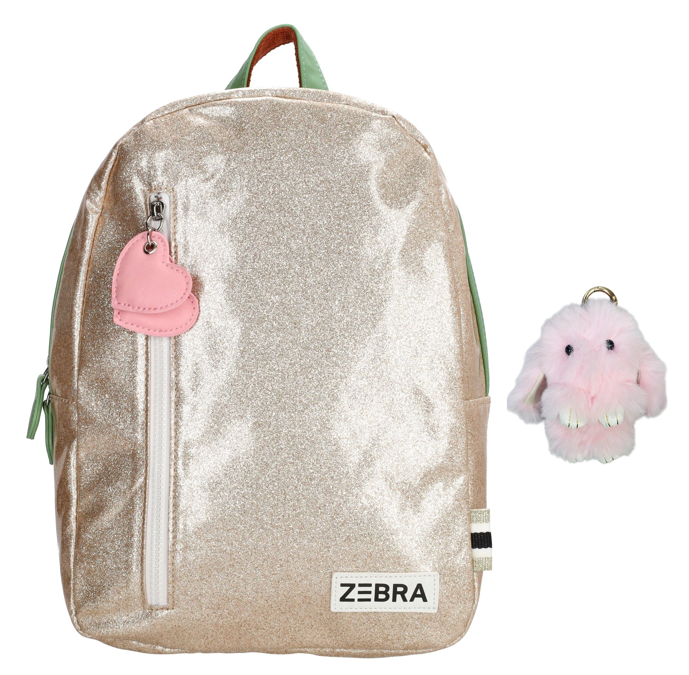 Zebra Rugzak Gold Glamour Girls - rugtas, schooltas, kinderrugzak + kadootje