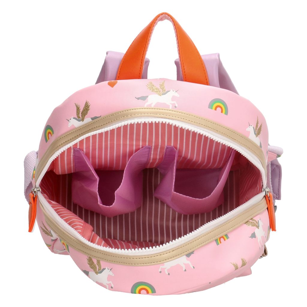 Zebra Rugzak Unicorn Love (s) - rugtajes, schooltas, kinderrugzak + armbandje