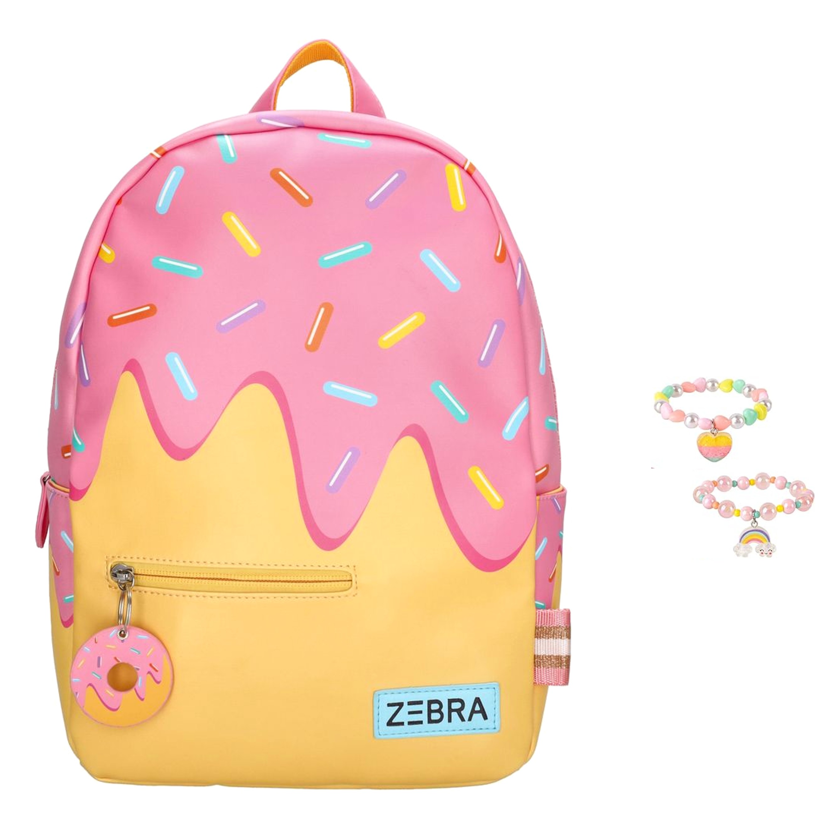Zebra Rugzak Donuts - rugtas, schooltas, kinderrugzak + kadootje