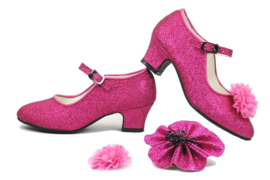 K3 Schoenen Roze Glitter + roze armband