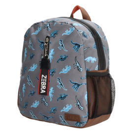 Zebra Rugzak Dino X-ray blauw + gratis Dino Ei