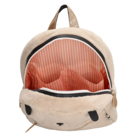 Zebra Rugzak Kitten Beige Teddy + gratis kadootje