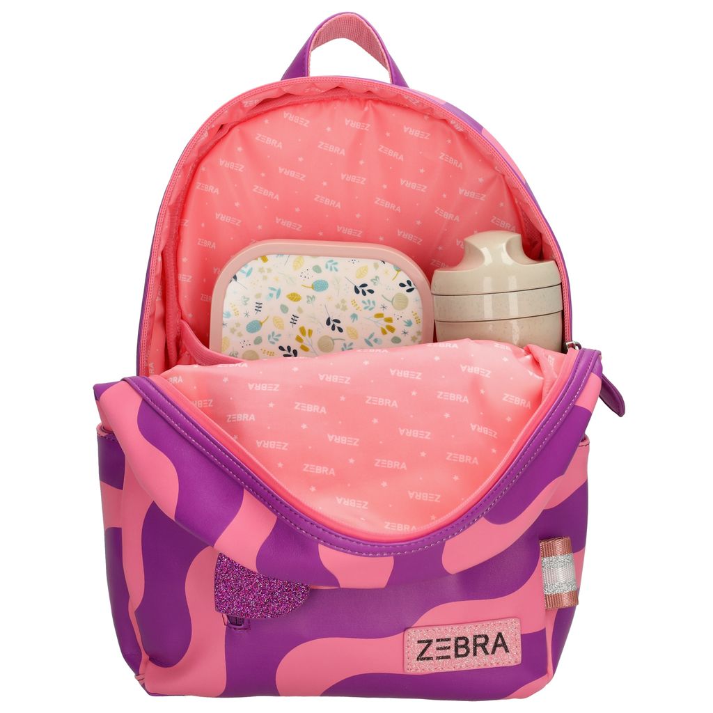 Zebra Rugzak Pink Waves - rugtas + kadootje