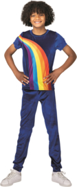 K3 verkleedpak Regenboog blauw + gratis kadootje!