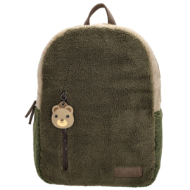 Zebra Rugzak Teddy Bear Olive brown - rugtas, schooltas, kinderrugzak + kadootje