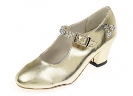 Prinsessen Schoenen Goud Luxe + gratis armbandje