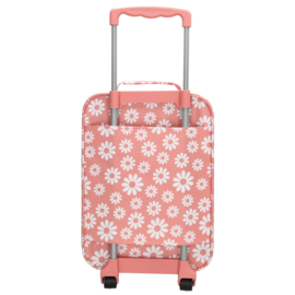 Zebra Koffer Trolley Flowers Happy + armbandje