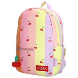 Zebra Rugzak Cherry Colours - rugtas, schooltas, kinderrugzak + kadootje
