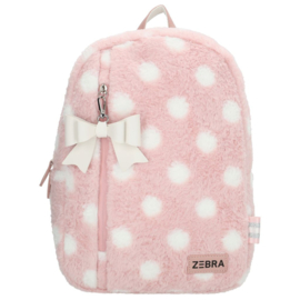 Zebra Rugzak Luna Pink Dots - rugtas, schooltas, kinderrugzak + kadootje