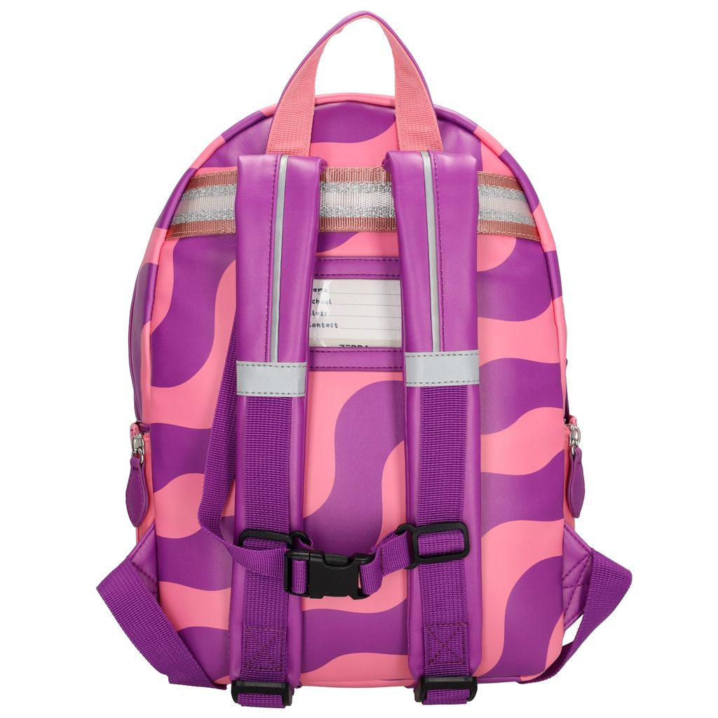 Zebra Rugzak Pink Waves - rugtas + kadootje