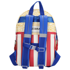 Zebra Rugzak Popcorn - rugtas, schooltas, kinderrugzak + kadootje