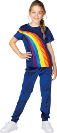 K3 verkleedpak Regenboog blauw + gratis kadootje!