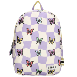 Zebra Rugzak Vlinders - rugtas, schooltas, kinderrugzak + kadootje