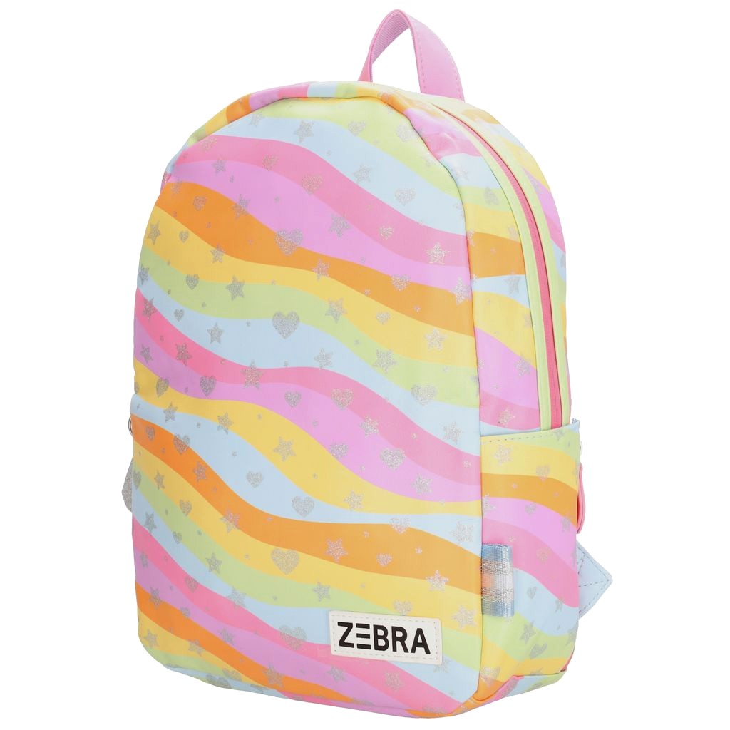 Zebra Rugzak Colour Waves - rugtas, schooltas, kinderrugzak + kadootje