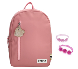 Zebra Rugzak Pink Colour Girls + gratis armbandje
