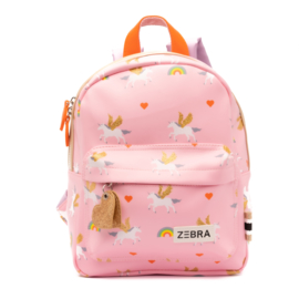 Zebra Rugzak Unicorn Love (s) + gratis armbandje