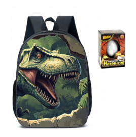 Dino T-rex Rugzak Large - Dinosaurus Rugtas + Dino Ei