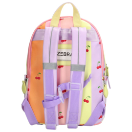 Zebra Rugzak Cherry Colours - rugtas, schooltas, kinderrugzak + kadootje