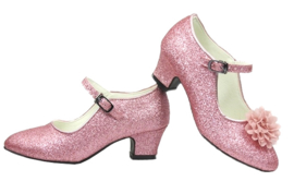 K3 Schoenen Roze Glitter + roze armband