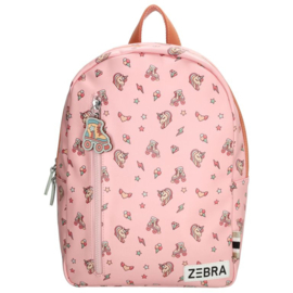 Zebra Rugzak Unicorn Pink - rugtas, schooltas, kinderrugzak + kadootje