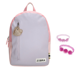 Zebra Rugzak Lila Colour Girls + gratis armbandje