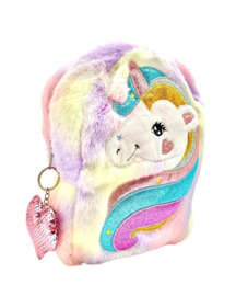 Unicorn Rugtasje Polly Multi Colours PAKKET + harthanger + armbandje + lipgloss