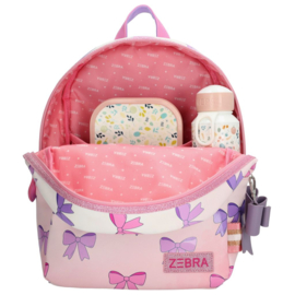 Zebra Rugzak Anna Strikjes - rugtas, schooltas, kinderrugzak + kadootje