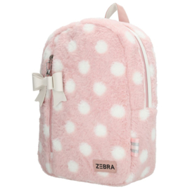 Zebra Rugzak Luna Pink Dots - rugtas, schooltas, kinderrugzak + kadootje