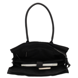 Zebra Laptoptas Noa Zwart + Ibiza armbandjes