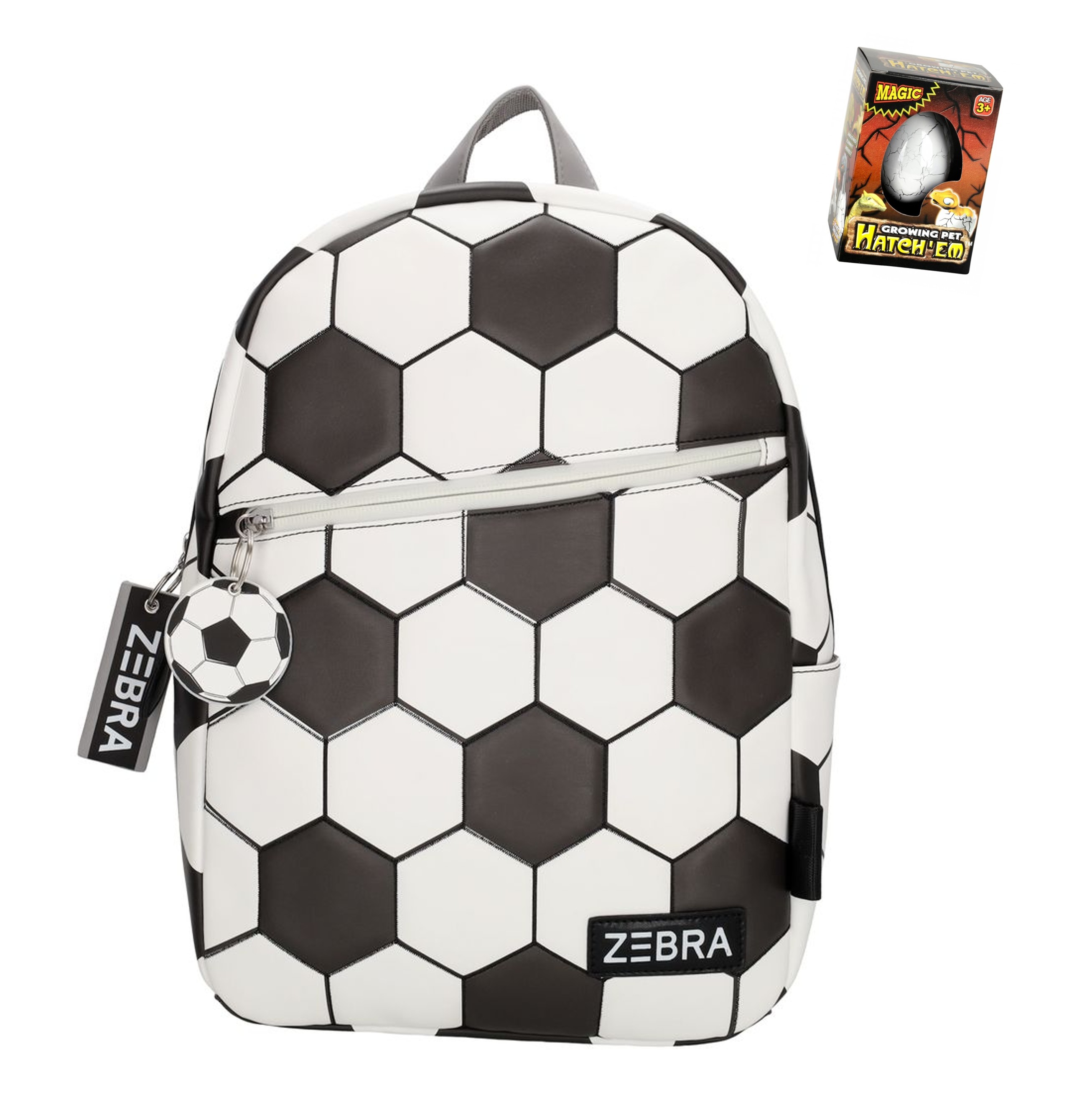 Zebra Rugzak Sem Voetbal - rugtas + Dino Ei