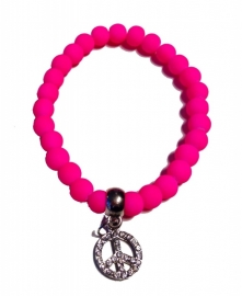 Armbandje Peace Roze