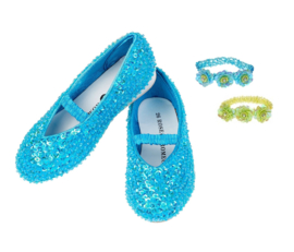 Prinsessen Schoentjes Blauw + armbandje