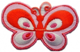 A3 Rode & roze vlinder