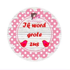 Flatback tekst *Ik word grote zus (k593)