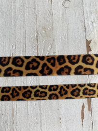 Satijnband tijger/panter 1.6cm