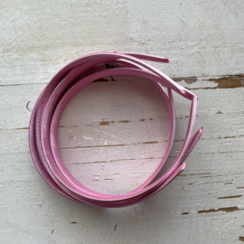 Diadeem satijn roze, 1.5cm.