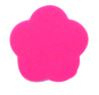Kralen polymeer  bloem effen neon Pink