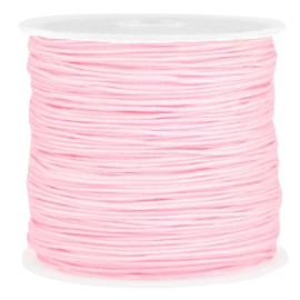 Macramé draad licht roze 0.8mm