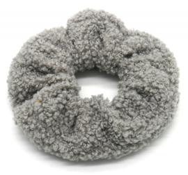 Scrunchie Haarwokkel teddy grijs