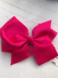 Strik dubbel hot pink groot 11cm.