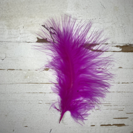 Pluizige veren rood, oud roze, fuchsia en hot pink