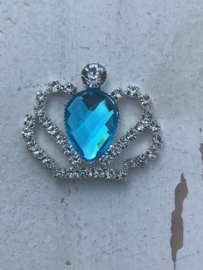 Rhinestone luxe kroon strass blauw