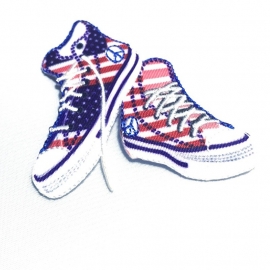 Opstrijk applicatie schoen amerikaanse vlag