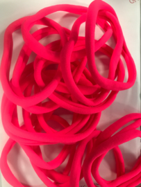 Haarbandje nylon neon roze